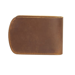 Brown Leather ID Billfold Wallet - iwalletsmen