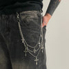  3 Layered Wallet Chain Triple Wallet Chain With Cross - iChainWallets