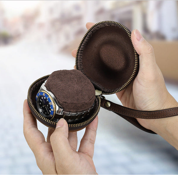 Genuine Leather Watch Case 
