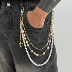 Pearl Wallet Chain for Men 