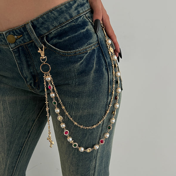 Pearl Wallet Chain for Women 