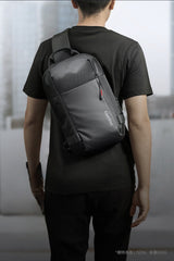 14‘’ Laptop Black big sling bag for men