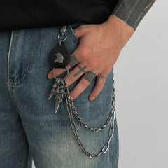 Eagle Wallet Chain Mens Double Wallet Chain Cool Wallet Chain