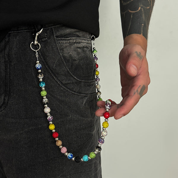 Colorful Beaded Pants Chain 