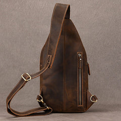 Brown Leather Sling Bag 