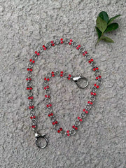 Red Vine Gem Wallet Chain Gem Womens Wallet Chain - iChainWallets