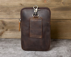 Belt Clip On Pouch Mens Belt Pouch Leather Belt Phone Pouch Leather Phone Belt Pouch - iwalletsmen