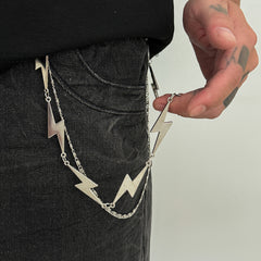 Mens Lightning Wallet Chain Cool Biker Wallet Chain - iChainWallets