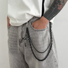 Double Wallet Chain Cross Wallet Chain for Men - iChainWallets