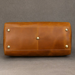 Large Leather Weekender Bag for Men Vintage Leather Weekend Bag for Men - iwalletsmen