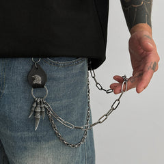 Eagle Wallet Chain Mens Double Wallet Chain Cool Wallet Chain