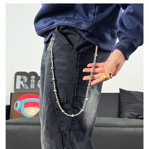 Beaded Wallet Chain Ball Chain for Wallet Long Ball Wallet Chain - iChainWallets