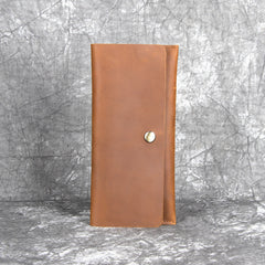 Brown Leather Flap Wallet - iwalletsmen