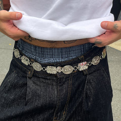 Floral Belt Chain Men's 