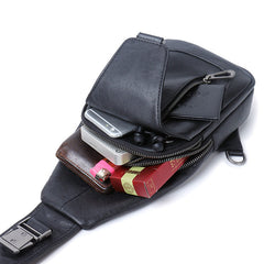 Sling Bag Black for Men 