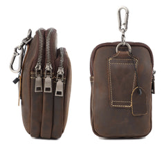 Leather Pouch Bag for Mens Small Pouch Bag for Men Belt Pouch for Men - iwalletsmen