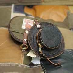 Denim Cowboy Hat Belt Pouch Denim Waist Bag for Men Jean Belt Pouch - Feltify