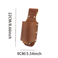 Leather Water Bottle Belt Holder Pouch Leather Drink Bottle Belt Holder Leather Belt Water Bottle Holder - iwalletsmen