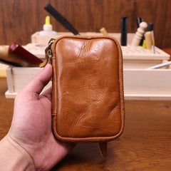 Brown Leather Key Ring Wallet Mens Leather Key Wallet for Men - iwalletsmen