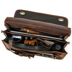 Minimalist Leather Briefcase for Men - iwalletsmen