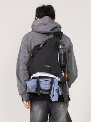 big sling bag for men nylon bag back view