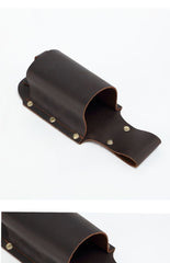 Leather Water Bottle Belt Holder Pouch Leather Drink Bottle Belt Holder Leather Belt Water Bottle Holder - iwalletsmen