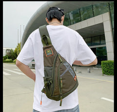 Leather Sling Backpack - Size Comparison