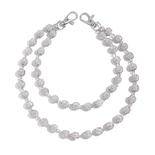 Diamond Ball Wallet Chain - iChainWallets