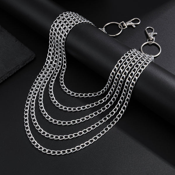 5 Layers Wallet Chain Layered Pants Chain - iChainWallets