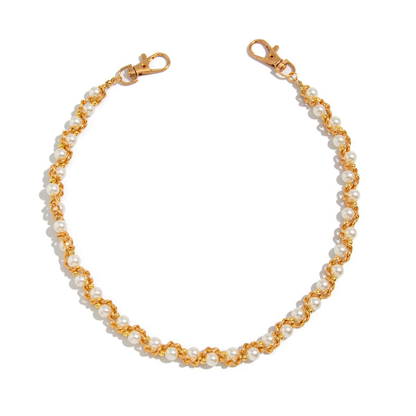 Gold Ball Wallet Chain Mens Beaded Wallet Chain - iChainWallets