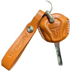 triumph key​ Cool Leather Triumph Bike Keychain T100/T120/Bobber Handmade Triumph Motorcycle Key Cover