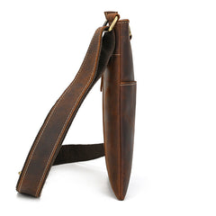Men's Vertical Messenger Bag Leather Cross body Bags for Men Leather Cross Body Bag - iwalletsmen