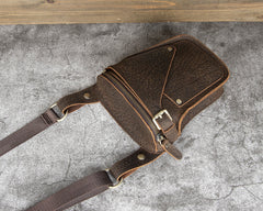Full Grain Leather Belt Bag Mens Leather Holster Belt Bag Belt Bag Holster - iwalletsmen