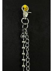 Beaded Wallet Chain Bead Double Wallet Chain Mens Ball Wallet Chain - iChainWallets