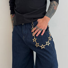 Stars Biker Wallet Chain - iChainWallets