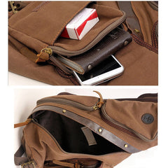 Canvas Large Sling Backpack - Detail