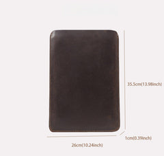 Brown Leather Laptop Case 13 inches Mens 13 Leather Case for Laptop - iwalletsmen