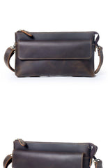 Crossbody Clutch Bag Mens Leather Crossbody Bag Clutch Vintage Shoulder Clutch Bag - iwalletsmen