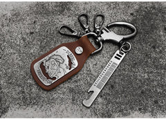 best mens keyring Cool Bottle Opener Keychain Coolest Keychains Leather Fob Keychain Mens Leather Keychain