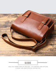 Brown Leather Satchels for Men 