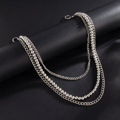 Mens Triple Wallet Chain Beaded Wallet Chain - iChainWallets