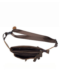 Vintage Small Leather Waist Bag Mens - iwalletsmen