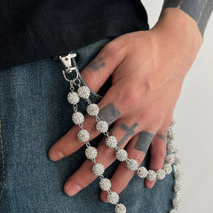 Diamond Beaded Wallet Chain 