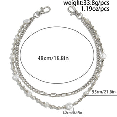 Beaded Wallet Chain Womens Double Wallet Chain - iChainWallets