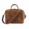Brown Briefcase 15 inch Laptop Shoulder Bag - iwalletsmen