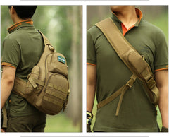 Tactical Large Sling Bag for Big Guys - Top Handle