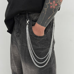 3 Chains Biker Wallet Chain 