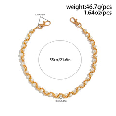 Gold Beaded Wallet Chain - iChainWallets