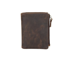 Mens Wallet with Coin Purse Billfold Leather Billfold with Coin Pocket - iwalletsmen