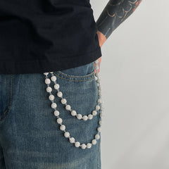 Diamond Beaded Wallet Chain 